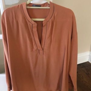 Vince long sleeve silk blouse